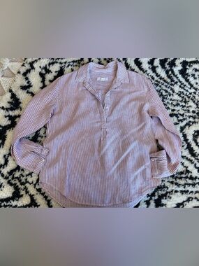 Treasure & Bond Striped Button-Up Shirt - M
